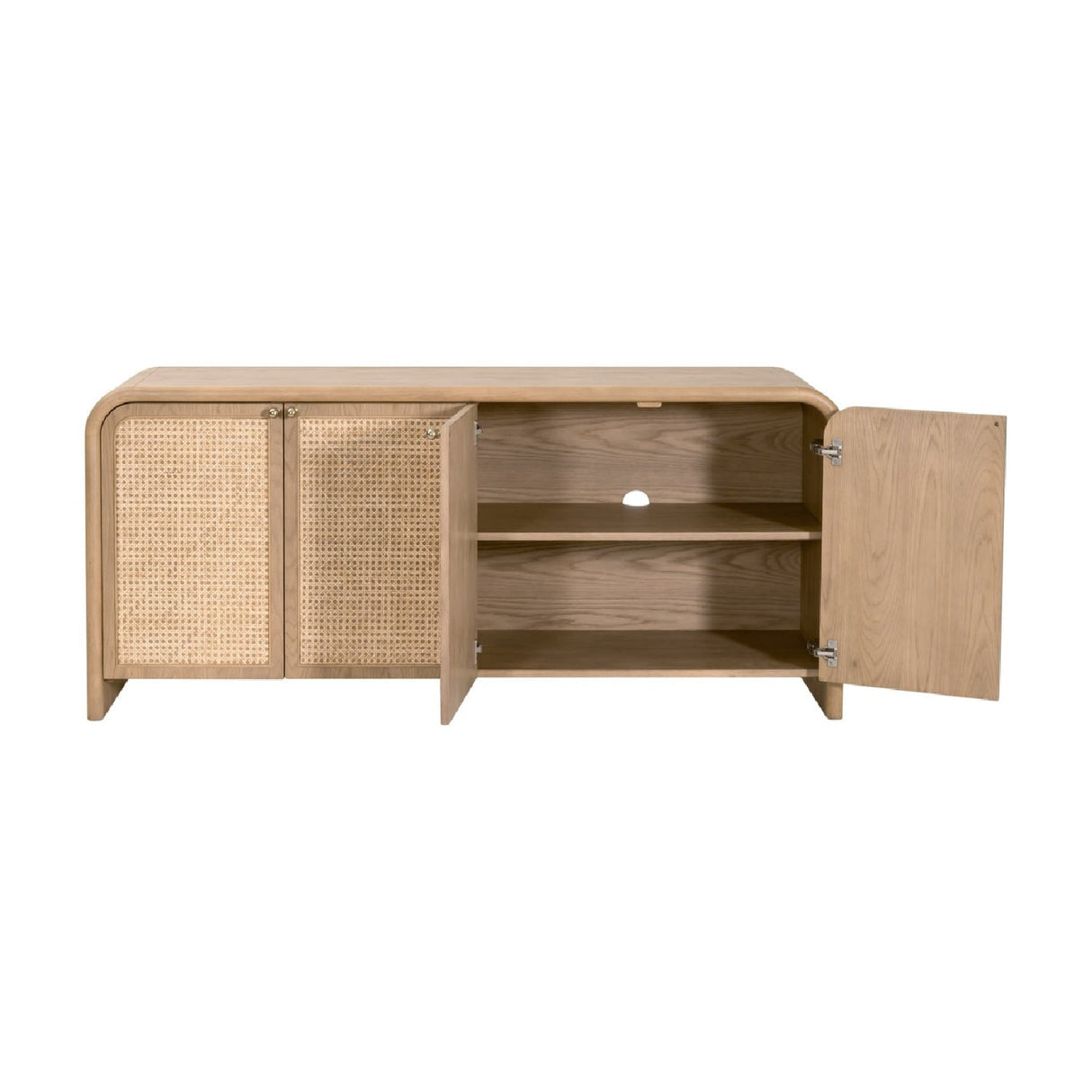 Modern European furniture - Oak Framed Cane 4-Door Sideboard - www.oroa.com