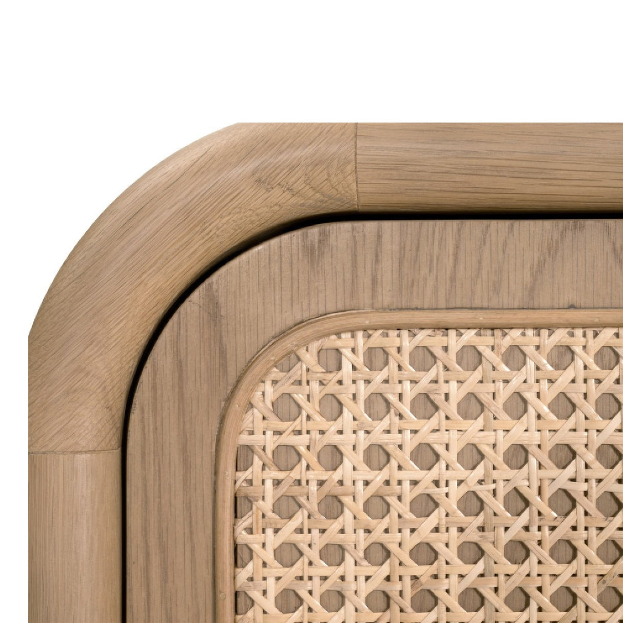 Modern European furniture - Oak Framed Cane 4-Door Sideboard - www.oroa.com