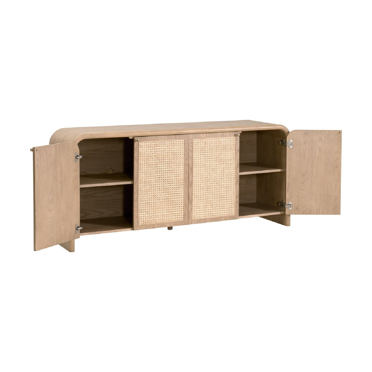 Modern European furniture - Oak Framed Cane 4-Door Sideboard - www.oroa.com