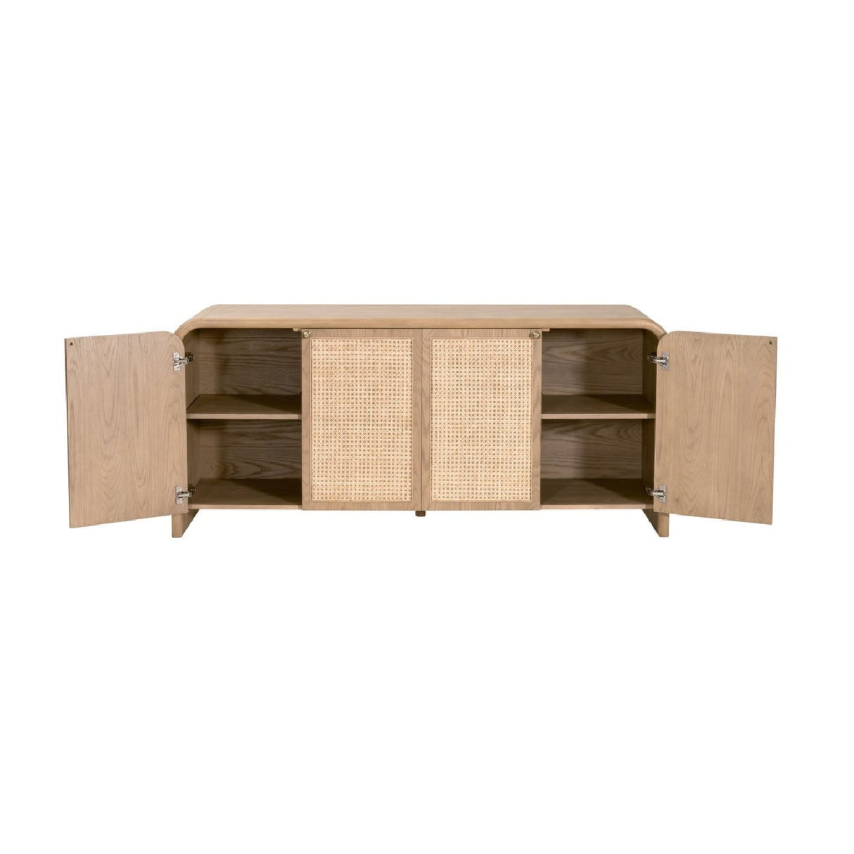 Modern European furniture - Oak Framed Cane 4-Door Sideboard - www.oroa.com