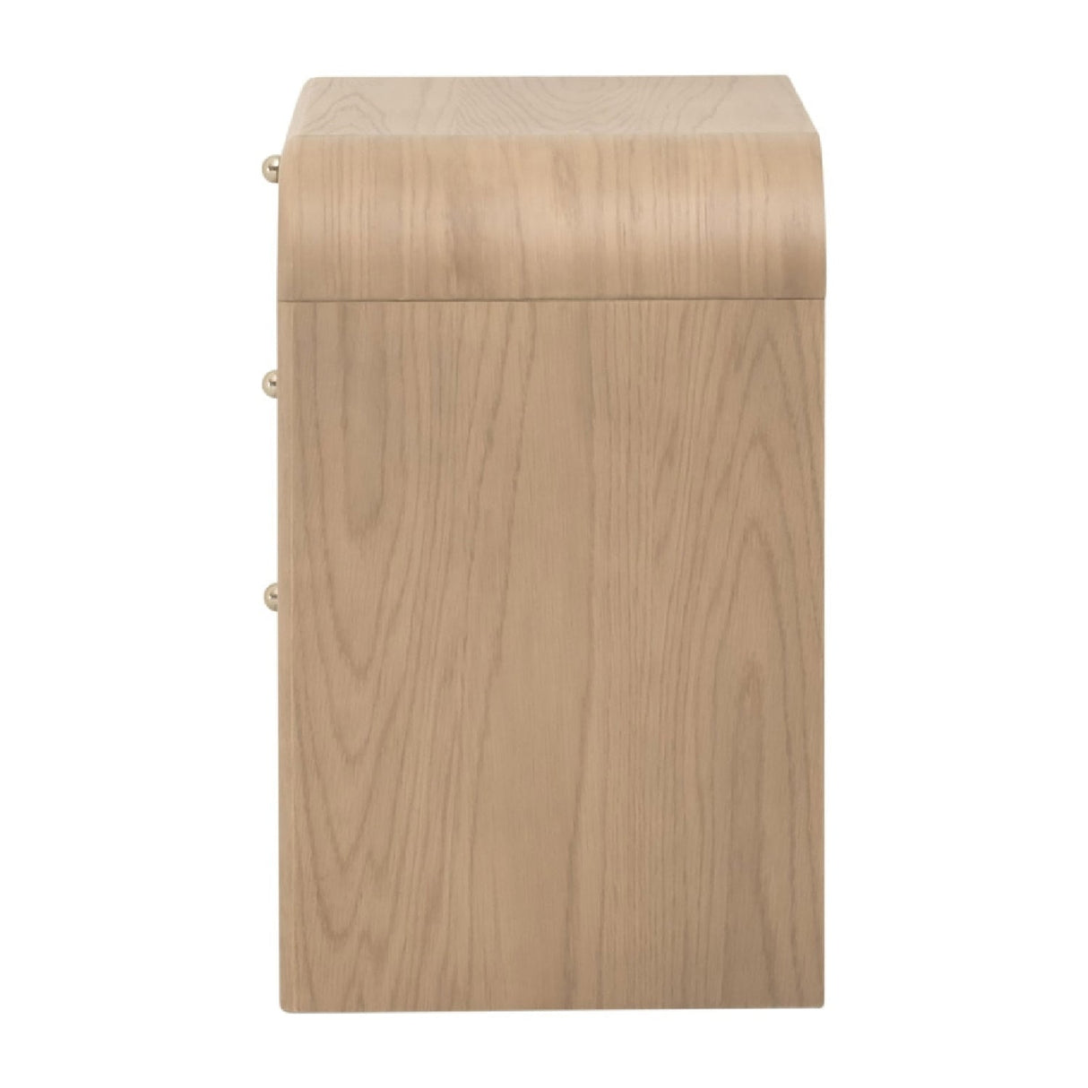 Modern European furniture - Oak Framed Cane 3-Drawer Nightstand - www.oroa.com