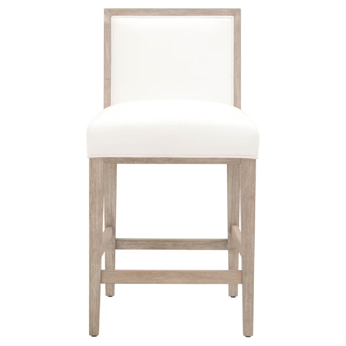 Solid Wood Framed Counter Stools (2) | Living Essentials Martin – side view