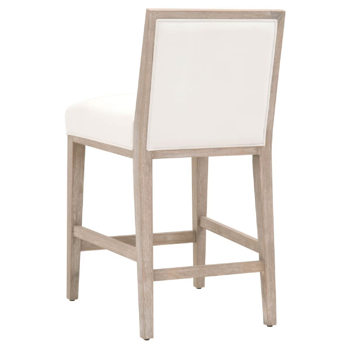 Solid Wood Framed Counter Stools (2) | Living Essentials Martin – rear view