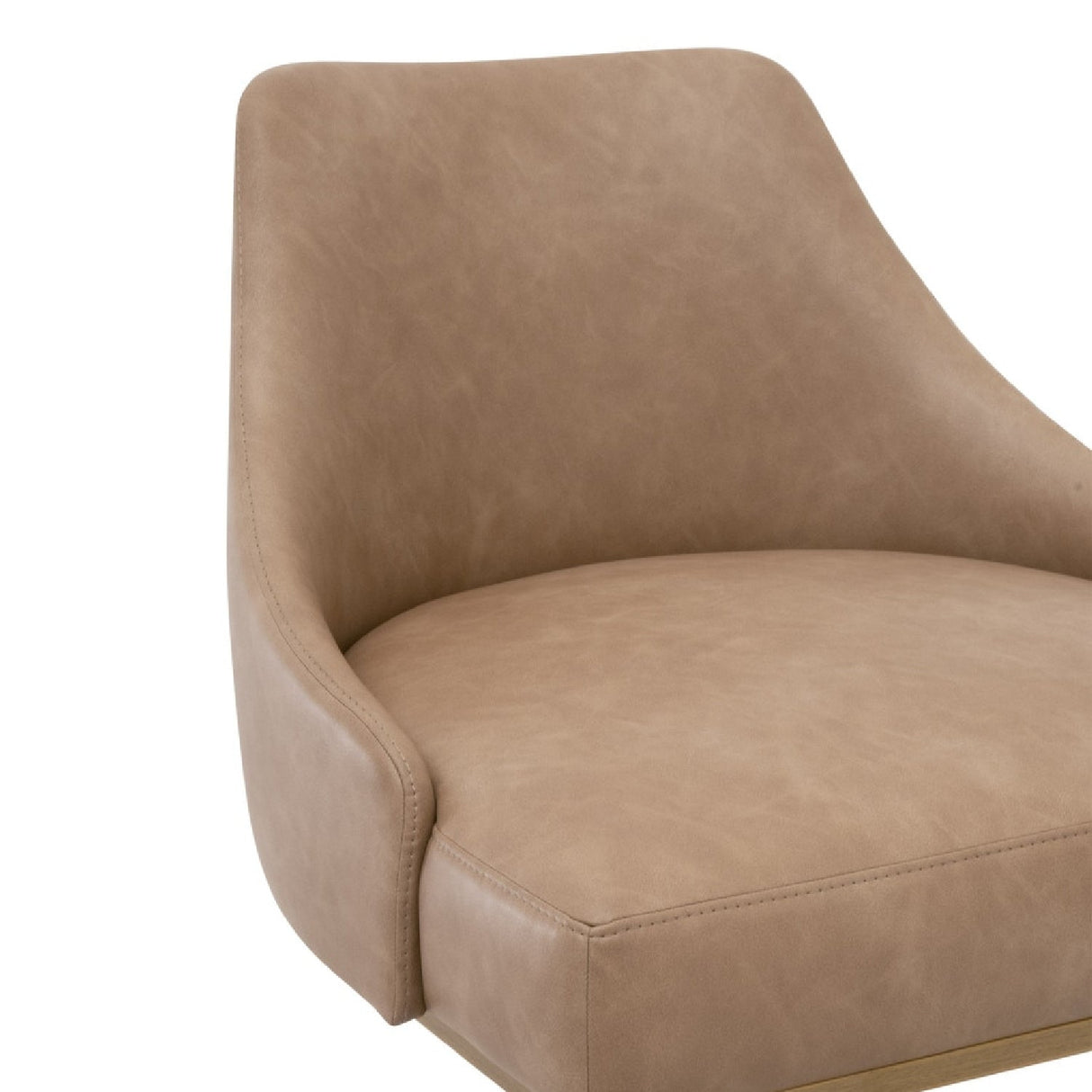 Modern European furniture - Brown Vegan Leather Counter Stools (2) - www.oroa.com