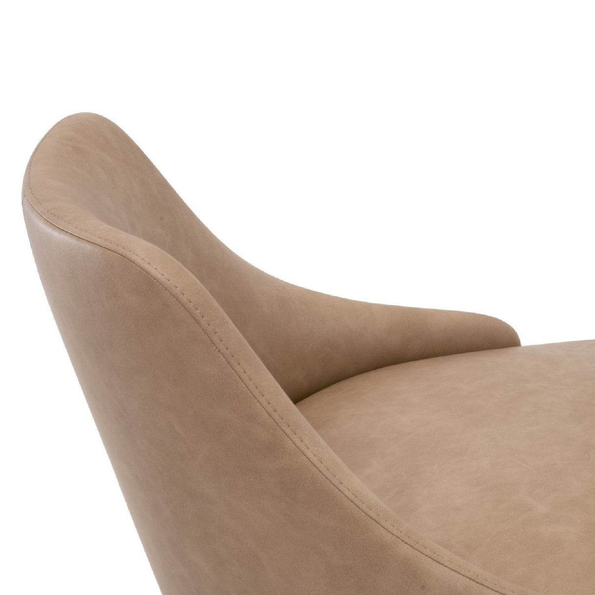 Modern European furniture - Brown Vegan Leather Counter Stools (2) - www.oroa.com