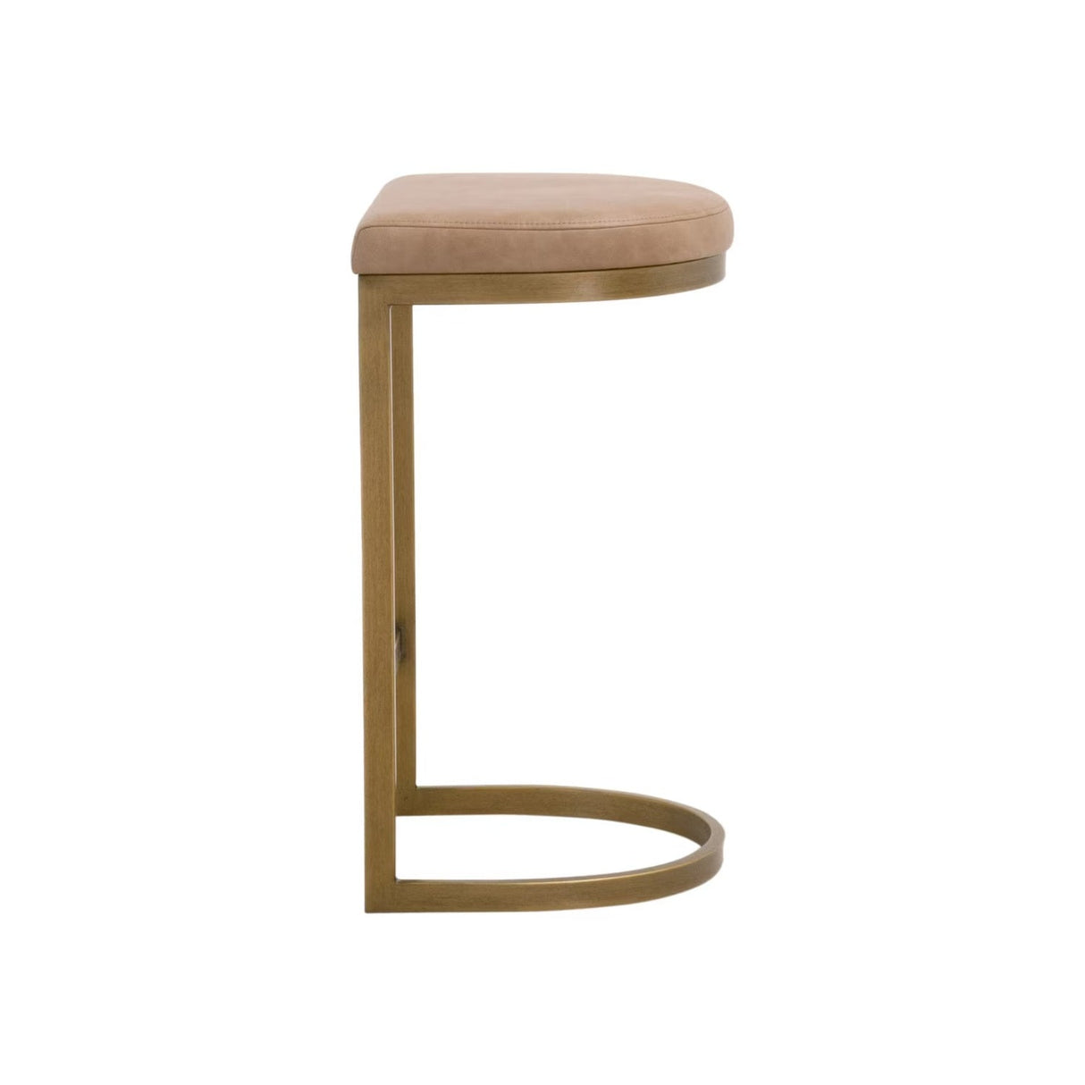 Gold Cantilevered Counter Stool | Living Essentials Cresta – alternate view 14