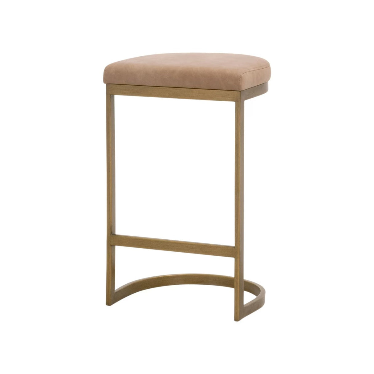Gold Cantilevered Counter Stool | Living Essentials Cresta – alternate view 15