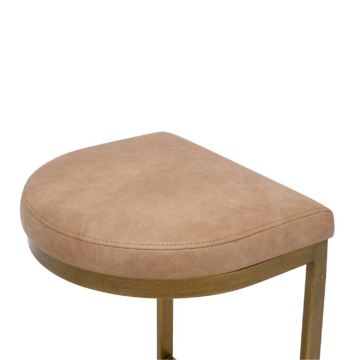 Gold Cantilevered Counter Stool | Living Essentials Cresta – alternate view 17