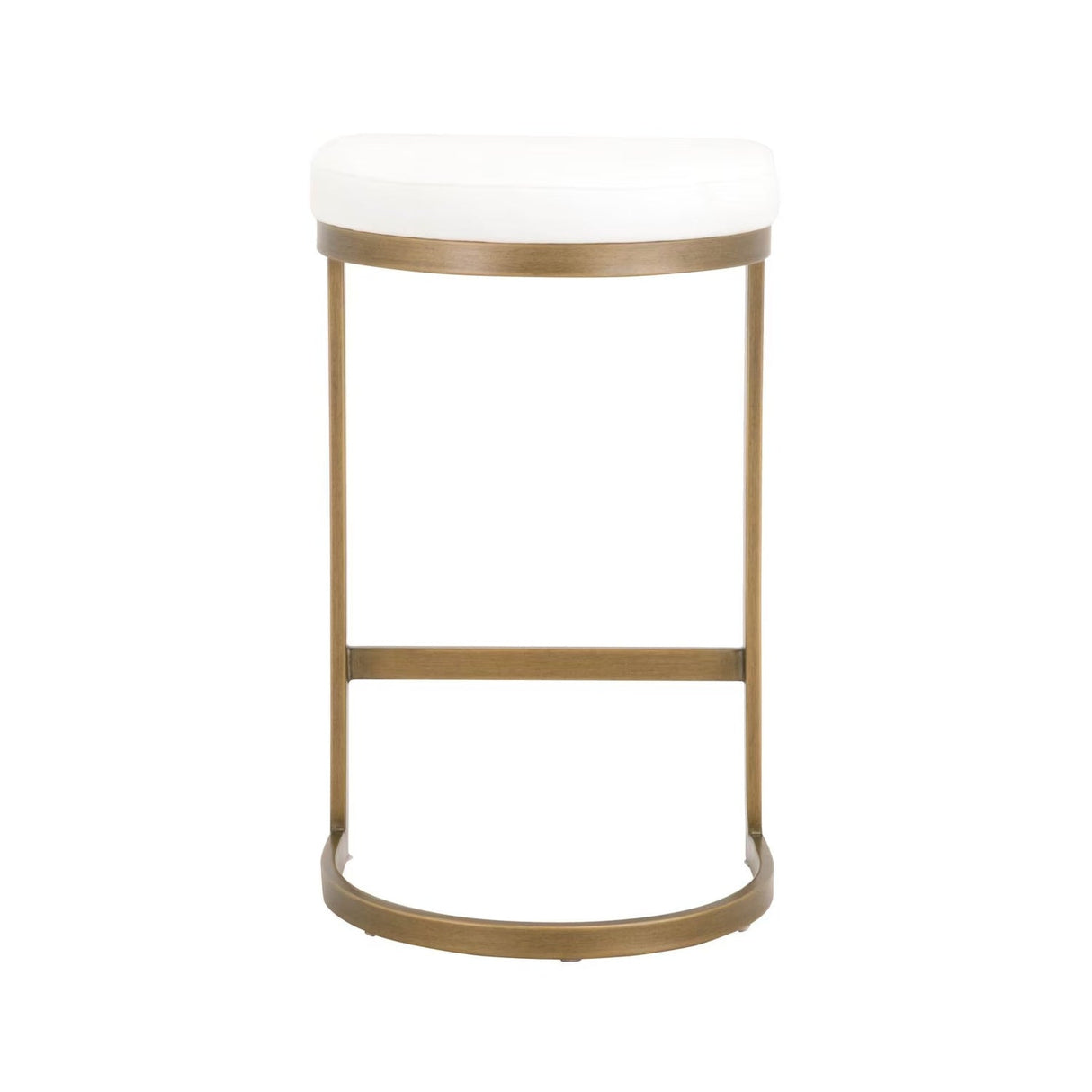 Gold Cantilevered Counter Stool | Living Essentials Cresta – rear view