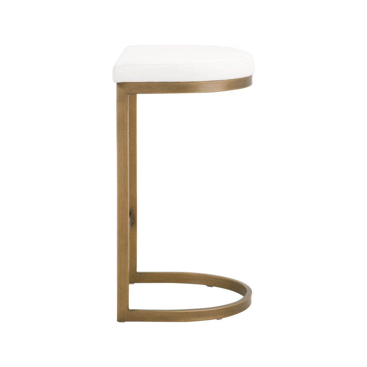 Gold Cantilevered Counter Stool | Living Essentials Cresta – alternate view 5