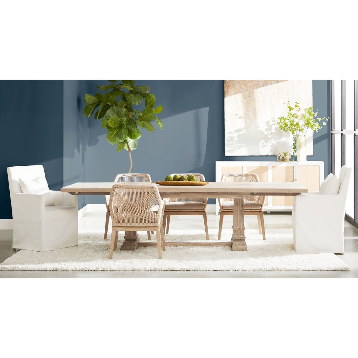 Modern European furniture - Acacia Extendable Dining Table - www.oroa.com
