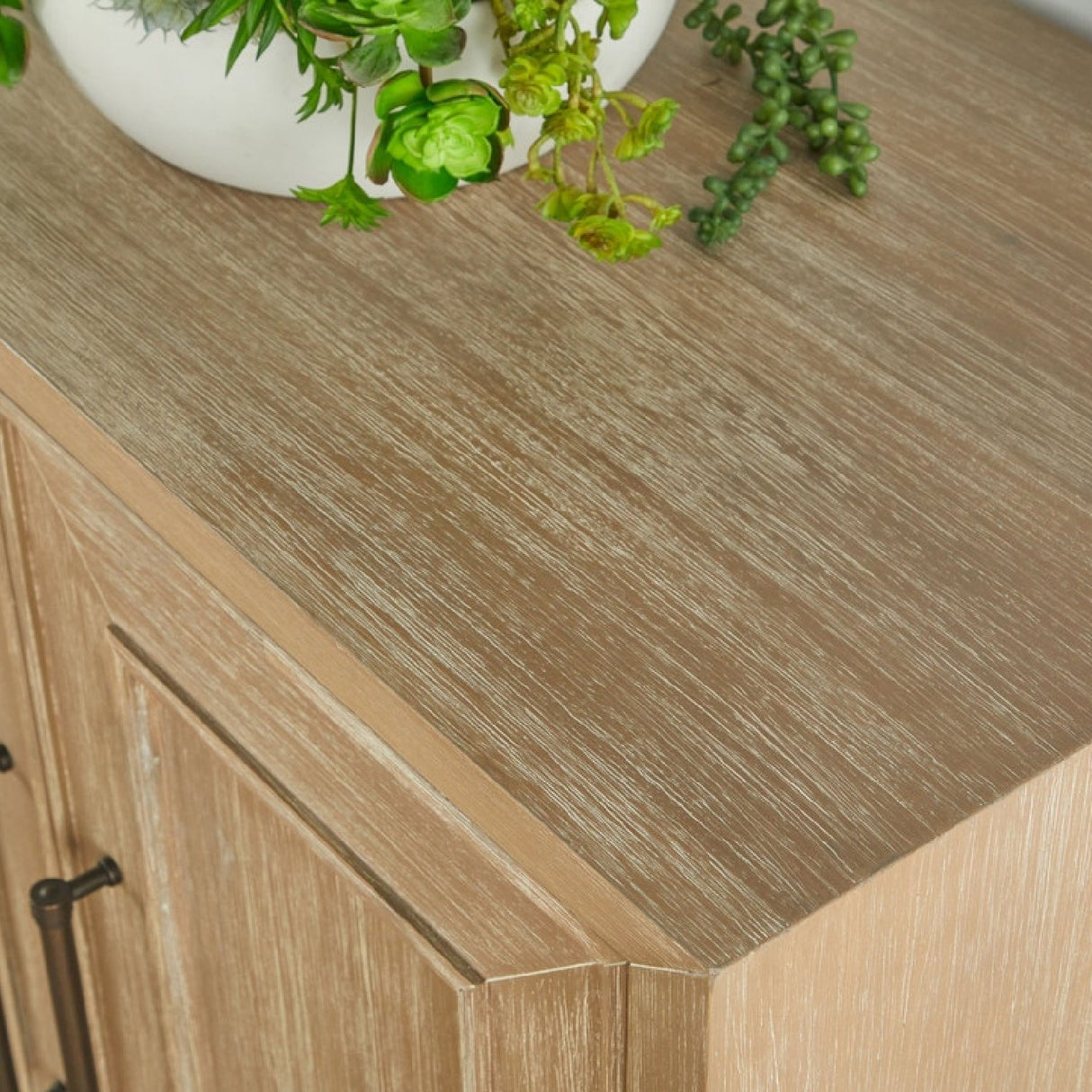 Modern European furniture - 4-Door Acacia Media Sideboard - www.oroa.com