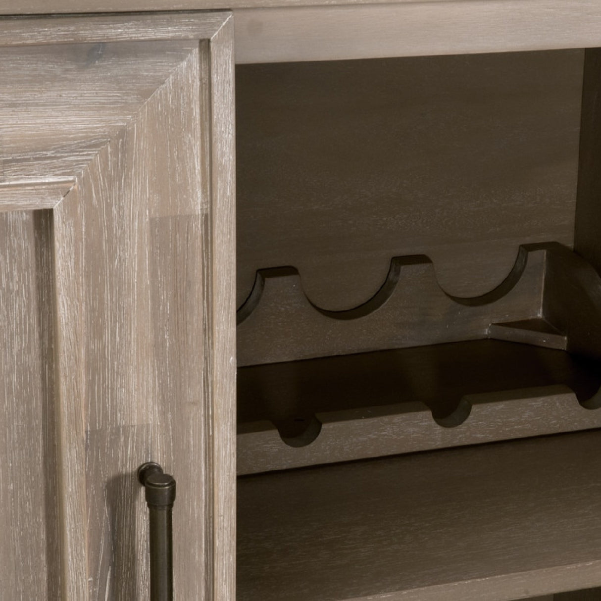 4-Door Acacia Media Sideboard | Oroa.com