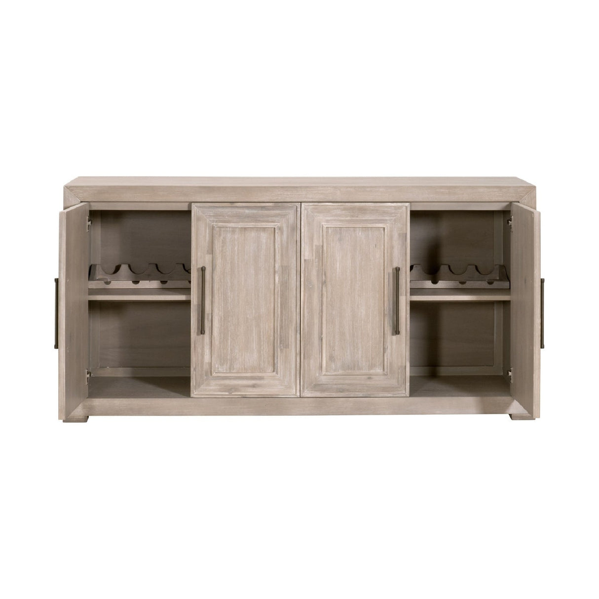 Modern European furniture - 4-Door Acacia Media Sideboard - www.oroa.com