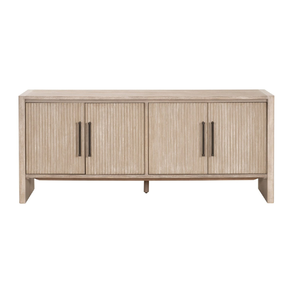 Modern European furniture - Gray Acacia 4-Door Media Sideboard - www.oroa.com