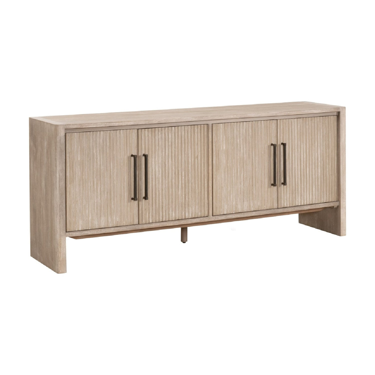 Modern European furniture - Gray Acacia 4-Door Media Sideboard - www.oroa.com