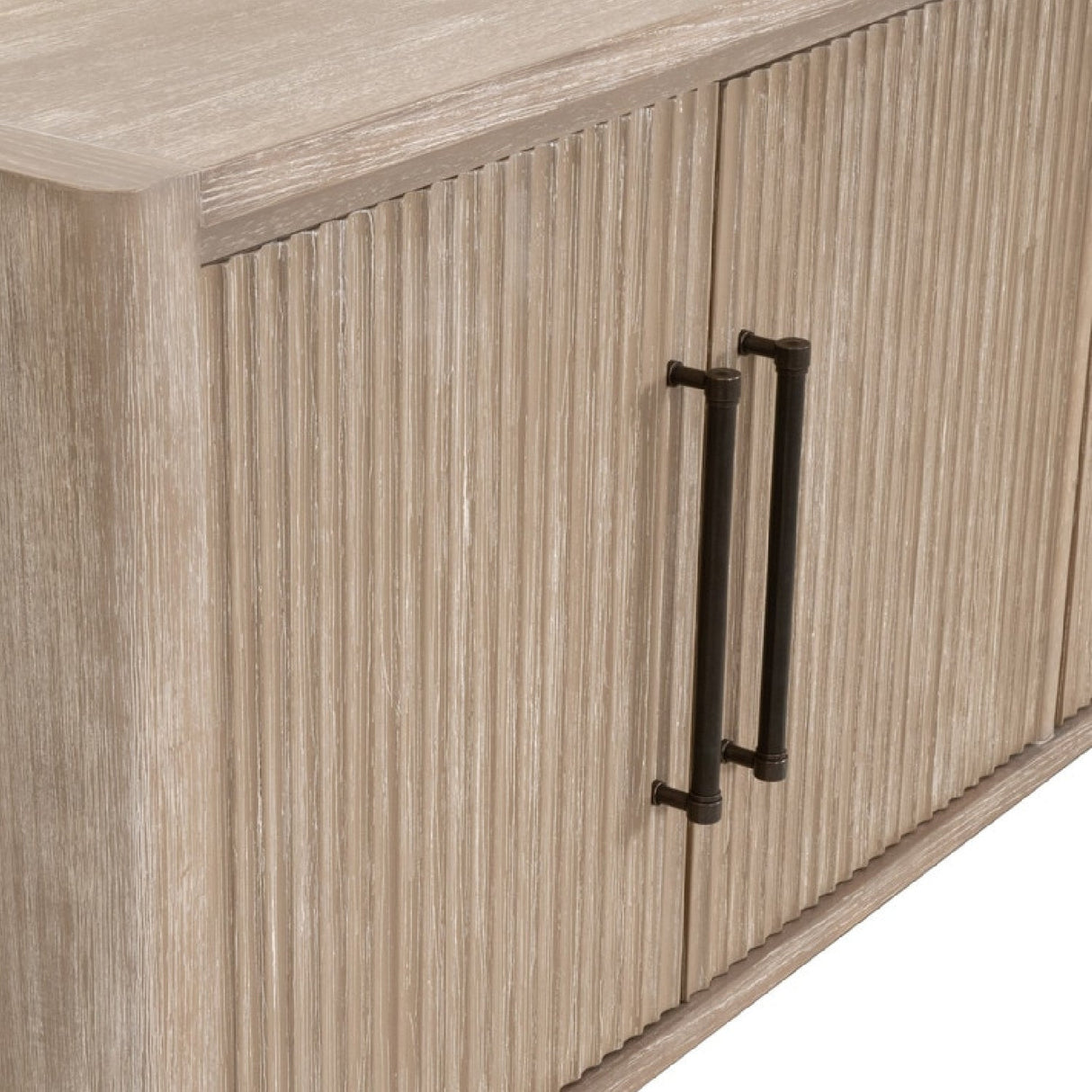 Modern European furniture - Gray Acacia 4-Door Media Sideboard - www.oroa.com