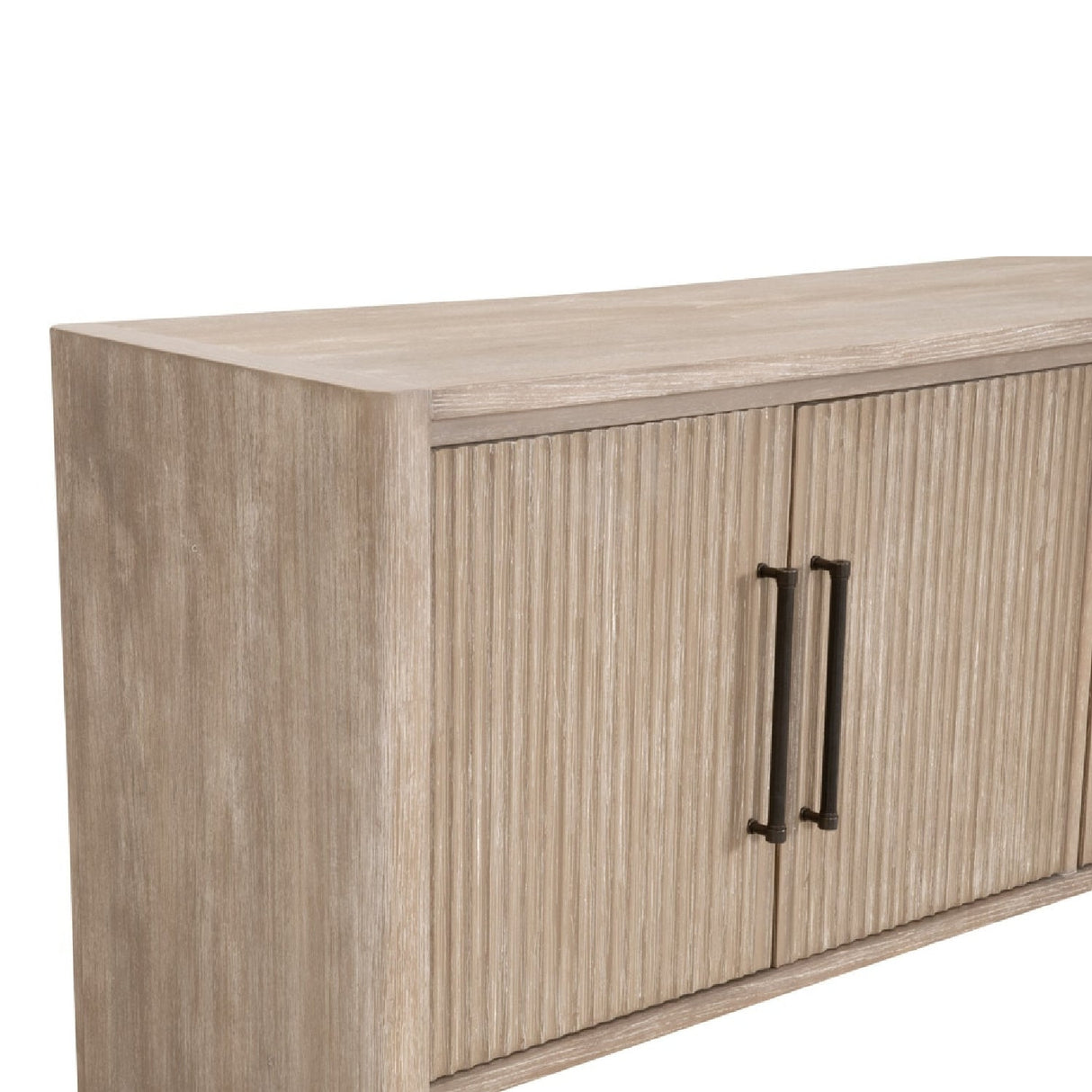 Modern European furniture - Gray Acacia 4-Door Media Sideboard - www.oroa.com