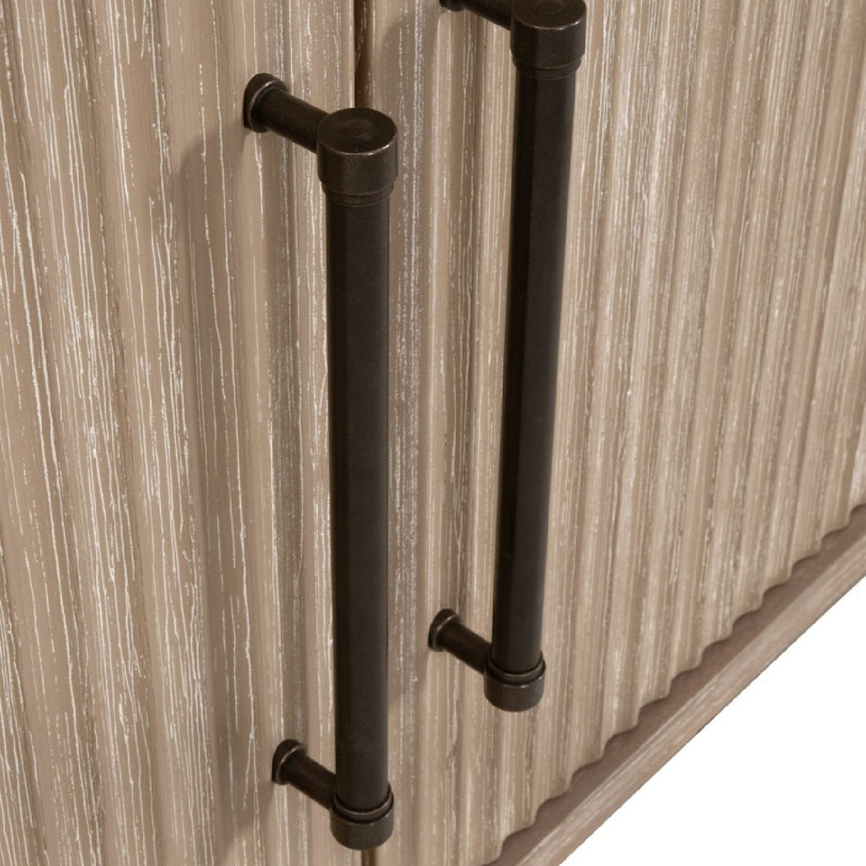 Modern European furniture - Gray Acacia 4-Door Media Sideboard - www.oroa.com