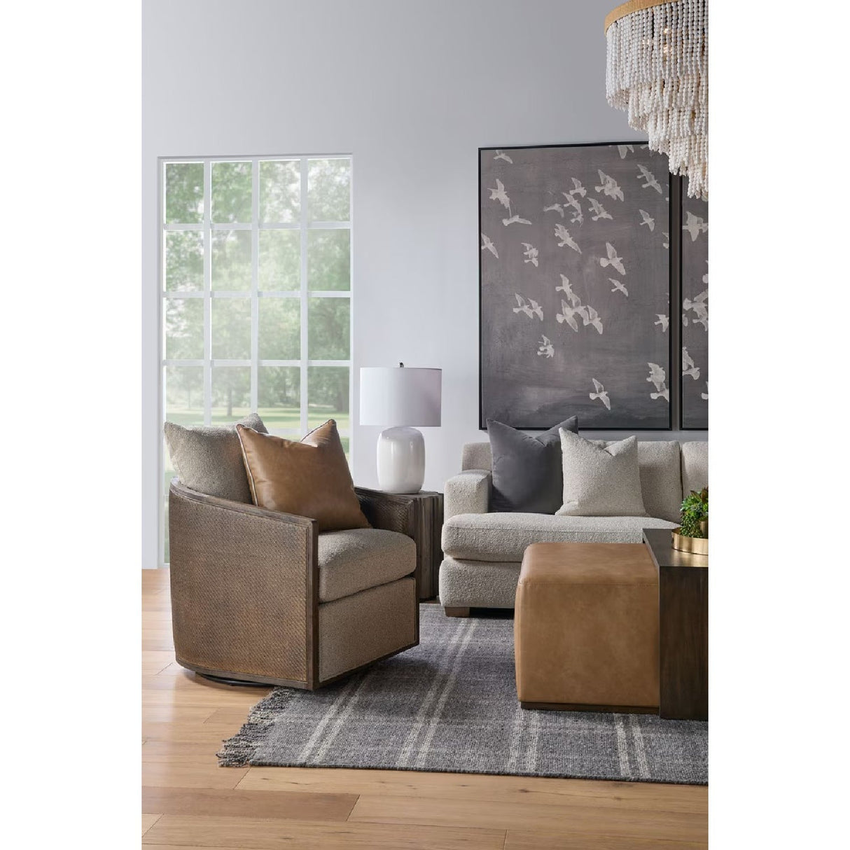 Acacia Upholstered Coffee Table | Living Essentials Dovetail – alternate view 49