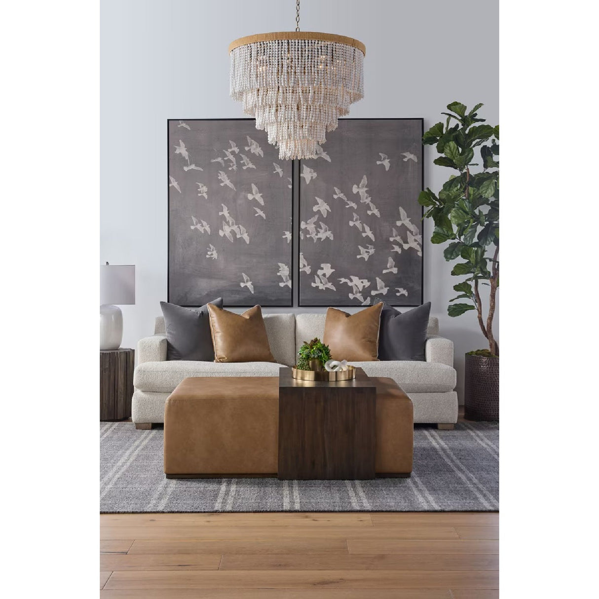 Acacia Upholstered Coffee Table | Living Essentials Dovetail – alternate view 50