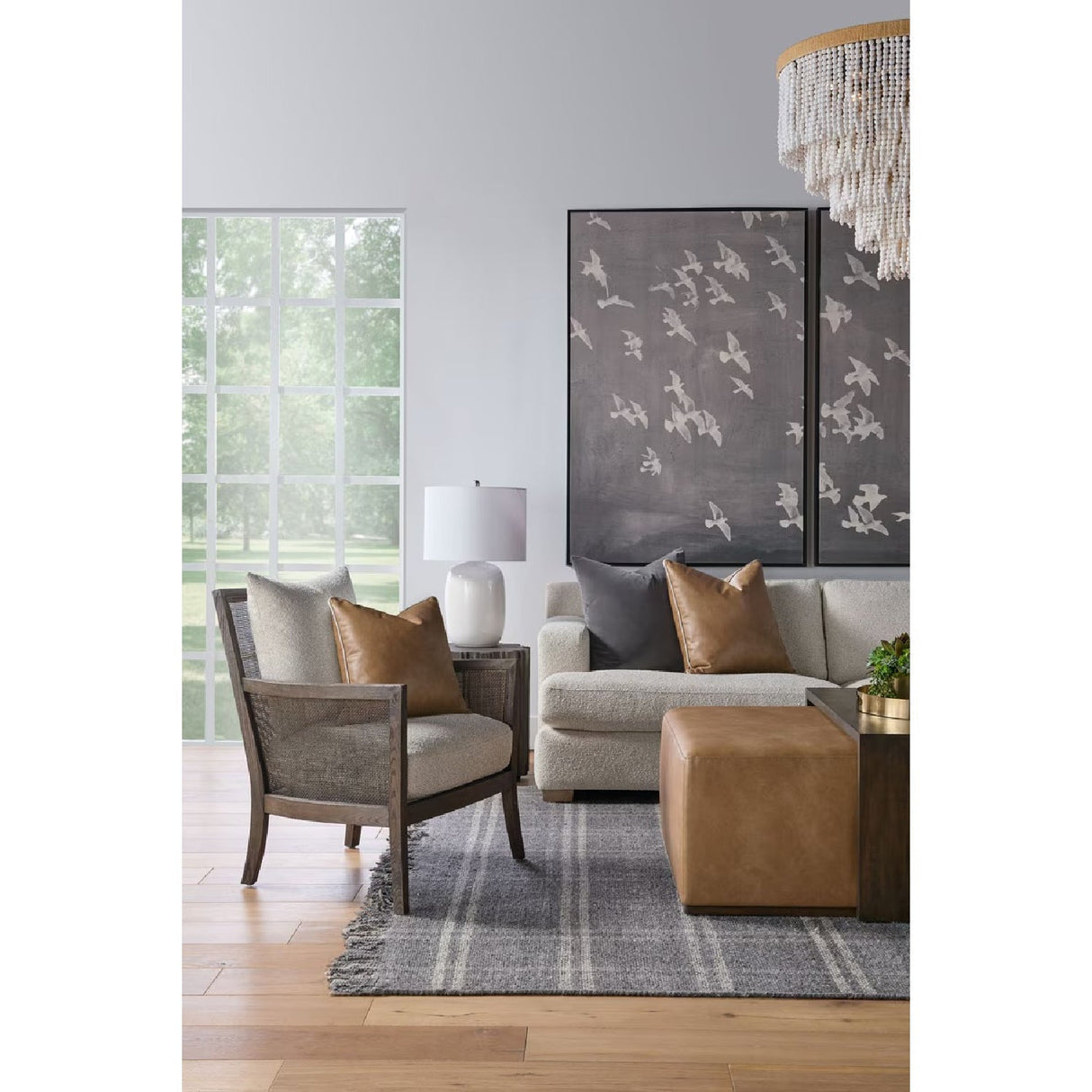 Acacia Upholstered Coffee Table | Living Essentials Dovetail – alternate view 48