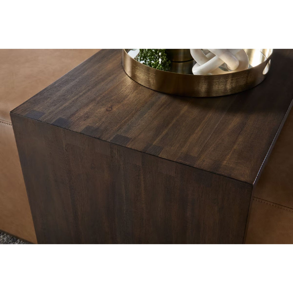Acacia Upholstered Coffee Table | Living Essentials Dovetail – alternate view 46