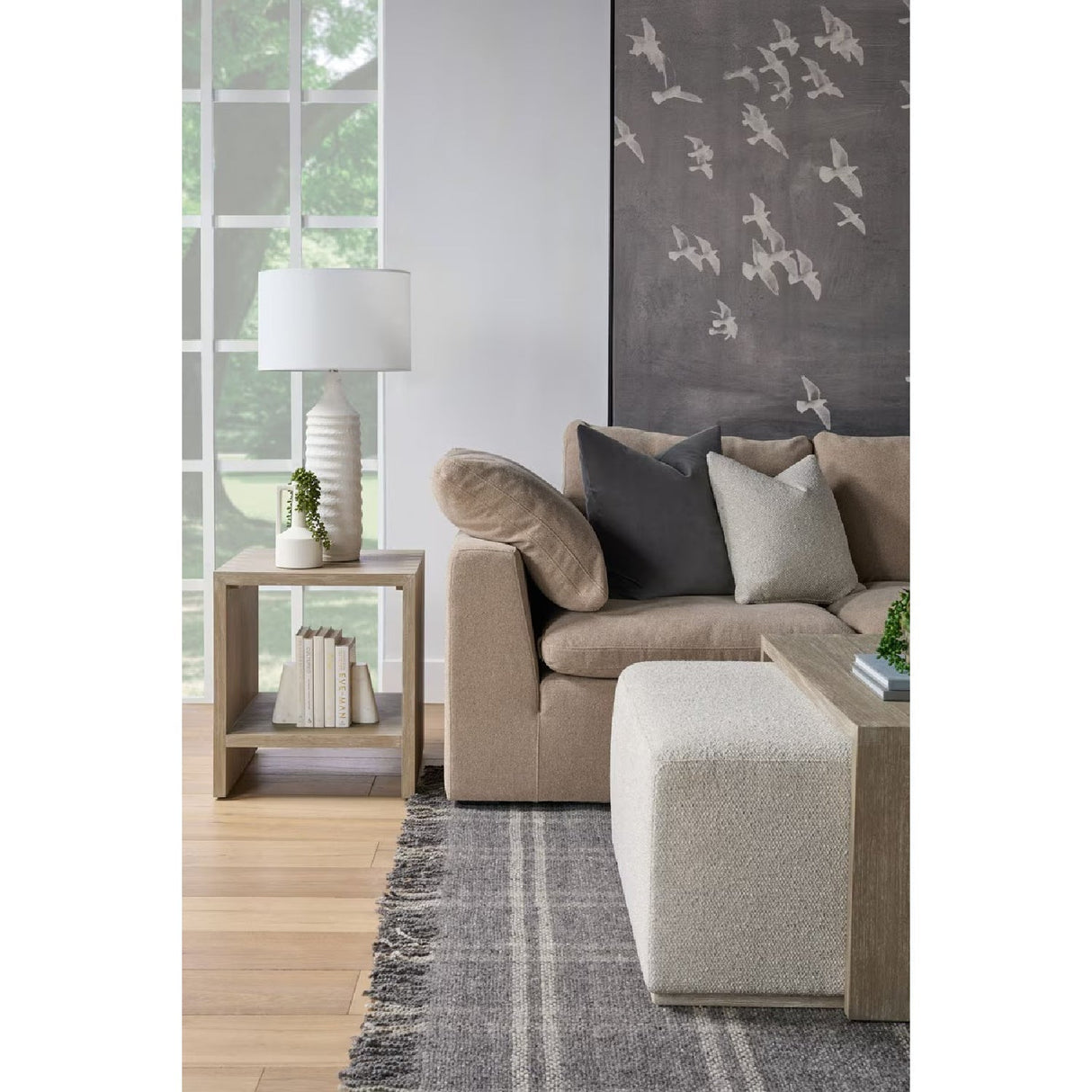 Acacia Upholstered Coffee Table | Living Essentials Dovetail – alternate view 21