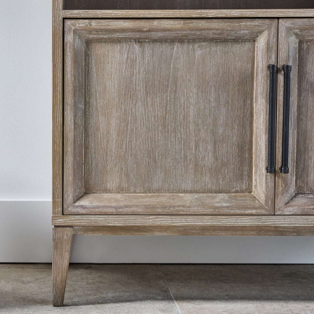 Modern European furniture - Gray Acacia Arched Bookcase - www.oroa.com