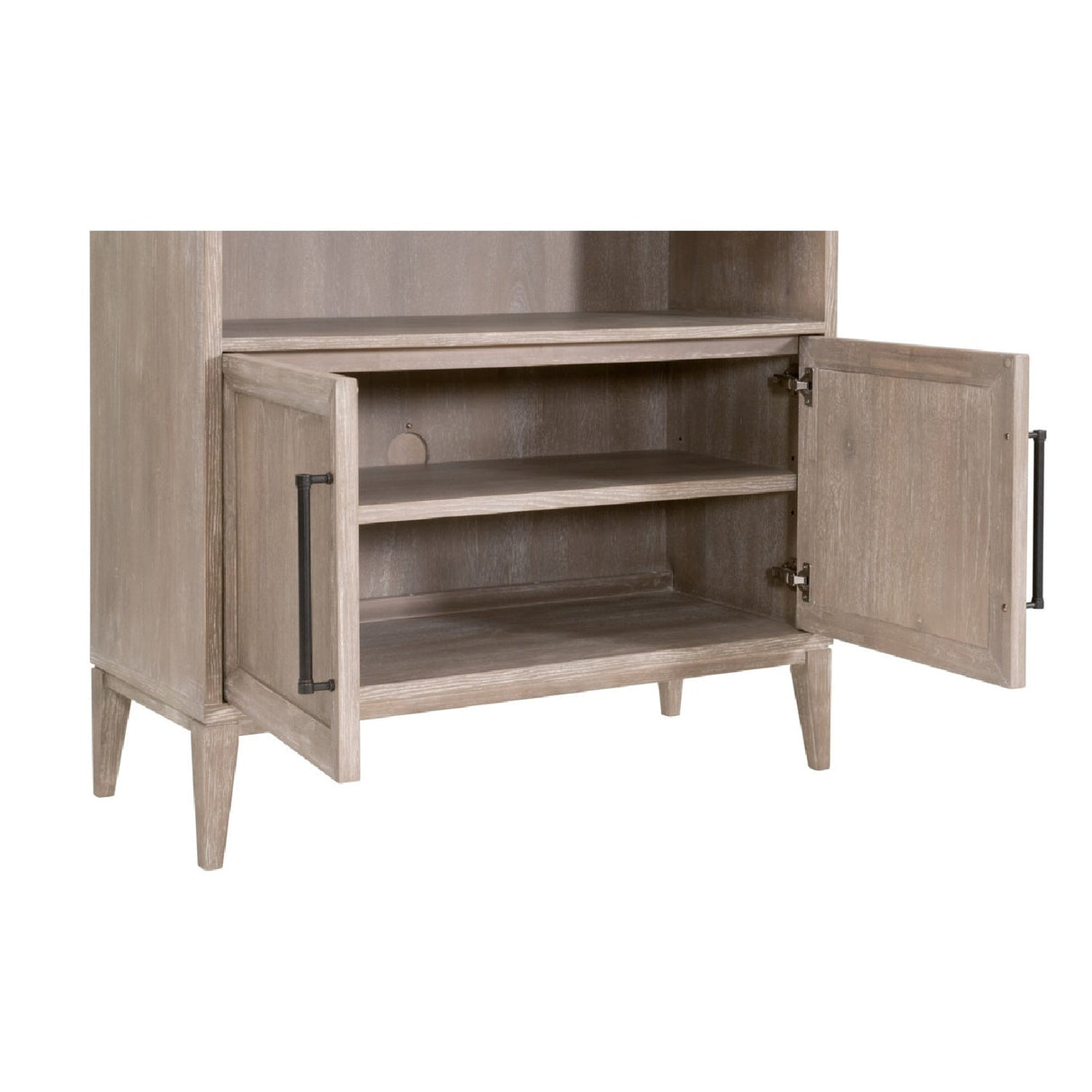 Modern European furniture - Gray Acacia Arched Bookcase - www.oroa.com