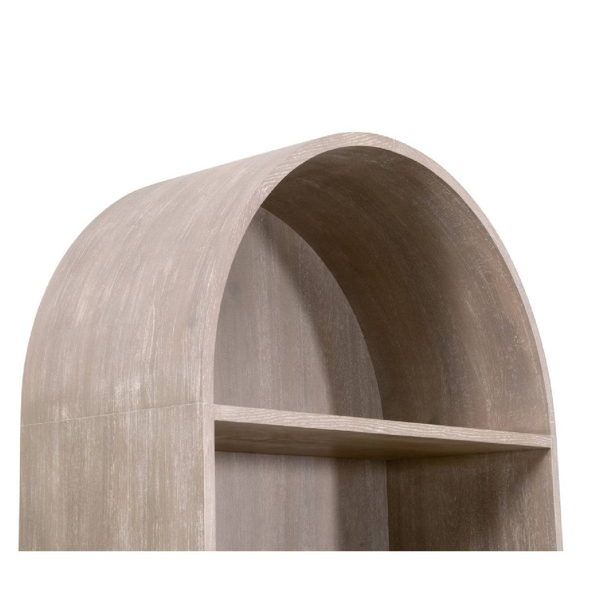 Gray Acacia Arched Bookcase | Oroa.com