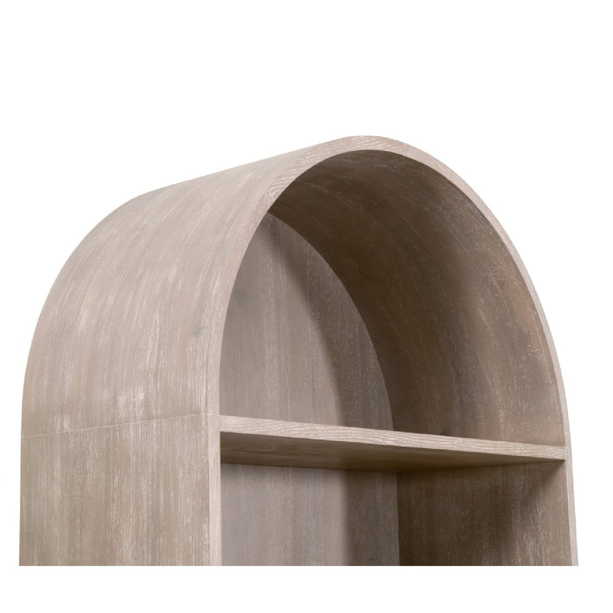 Modern European furniture - Gray Acacia Arched Bookcase - www.oroa.com