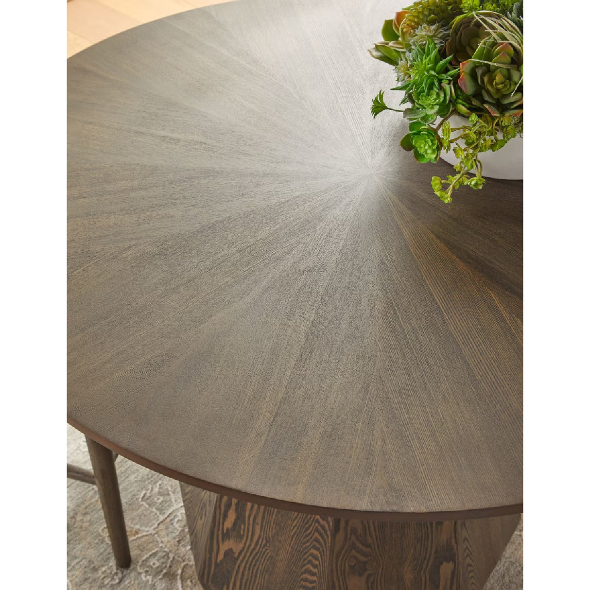 Round Wooden Dining Table | Living Essentials Coulter – alternate view 14