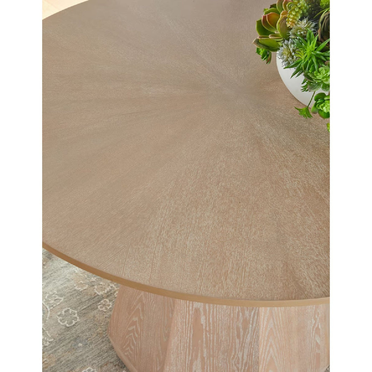 Round Wooden Dining Table | Living Essentials Coulter – alternate view 7