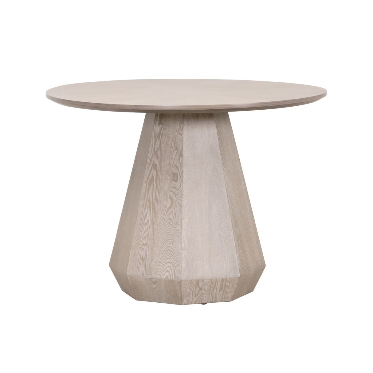 Round Wooden Dining Table | Living Essentials Coulter – side view