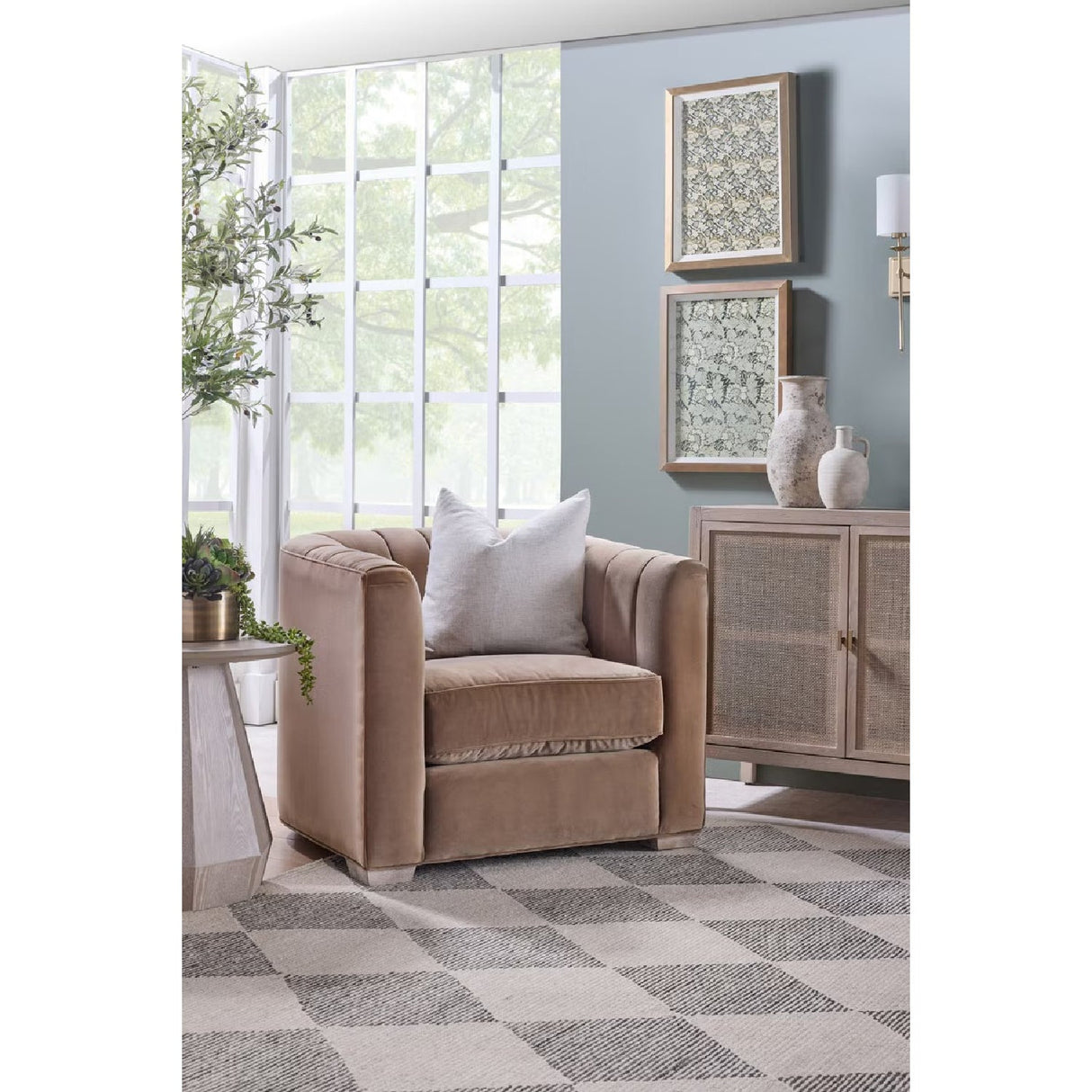 Round Wooden End Table | Living Essentials Coulter – alternate view 9