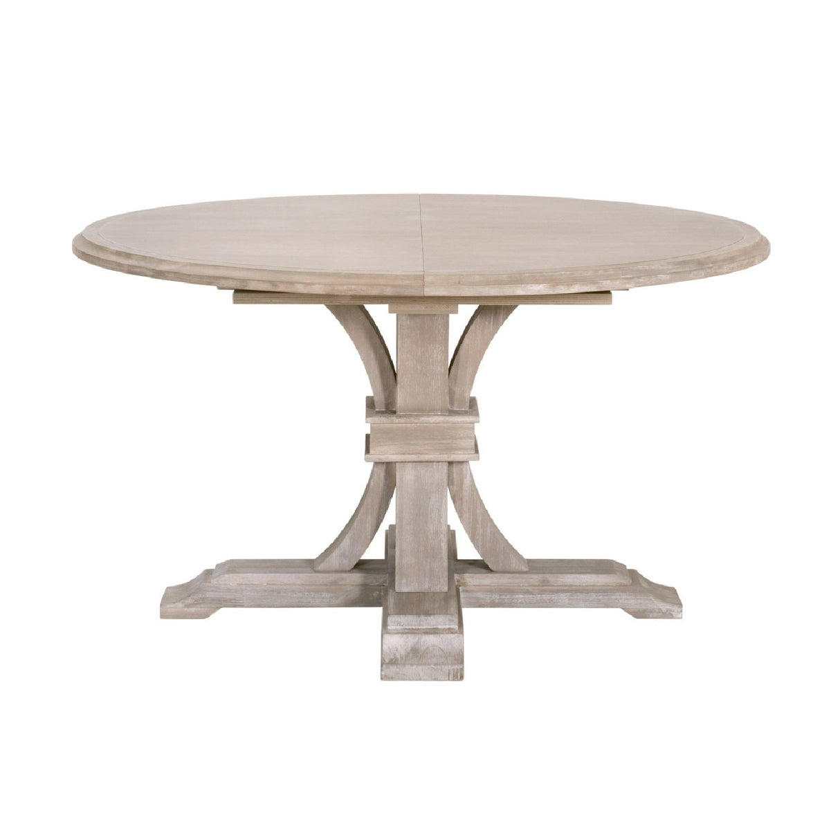 Modern European furniture - Gray Acacia Round Extendable Dining Table - www.oroa.com
