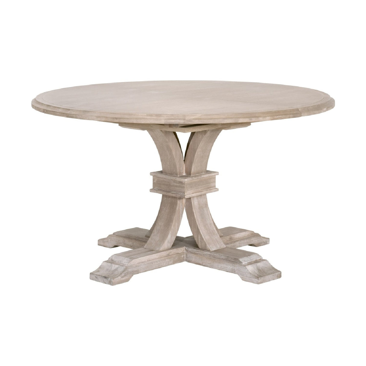 Modern European furniture - Gray Acacia Round Extendable Dining Table - www.oroa.com
