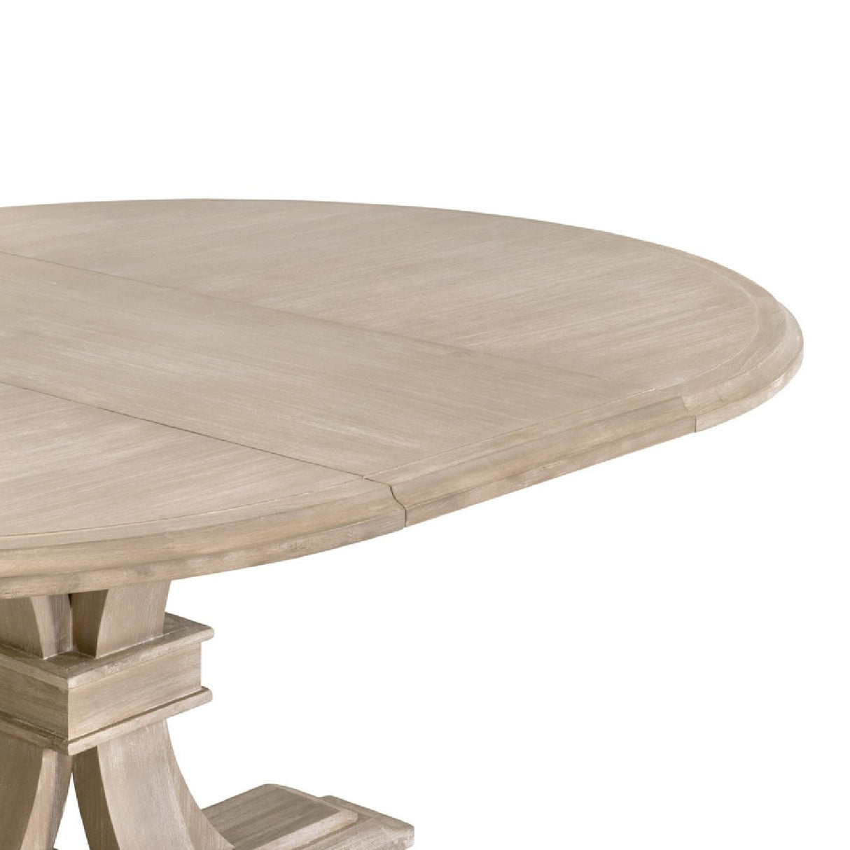Modern European furniture - Gray Acacia Round Extendable Dining Table - www.oroa.com