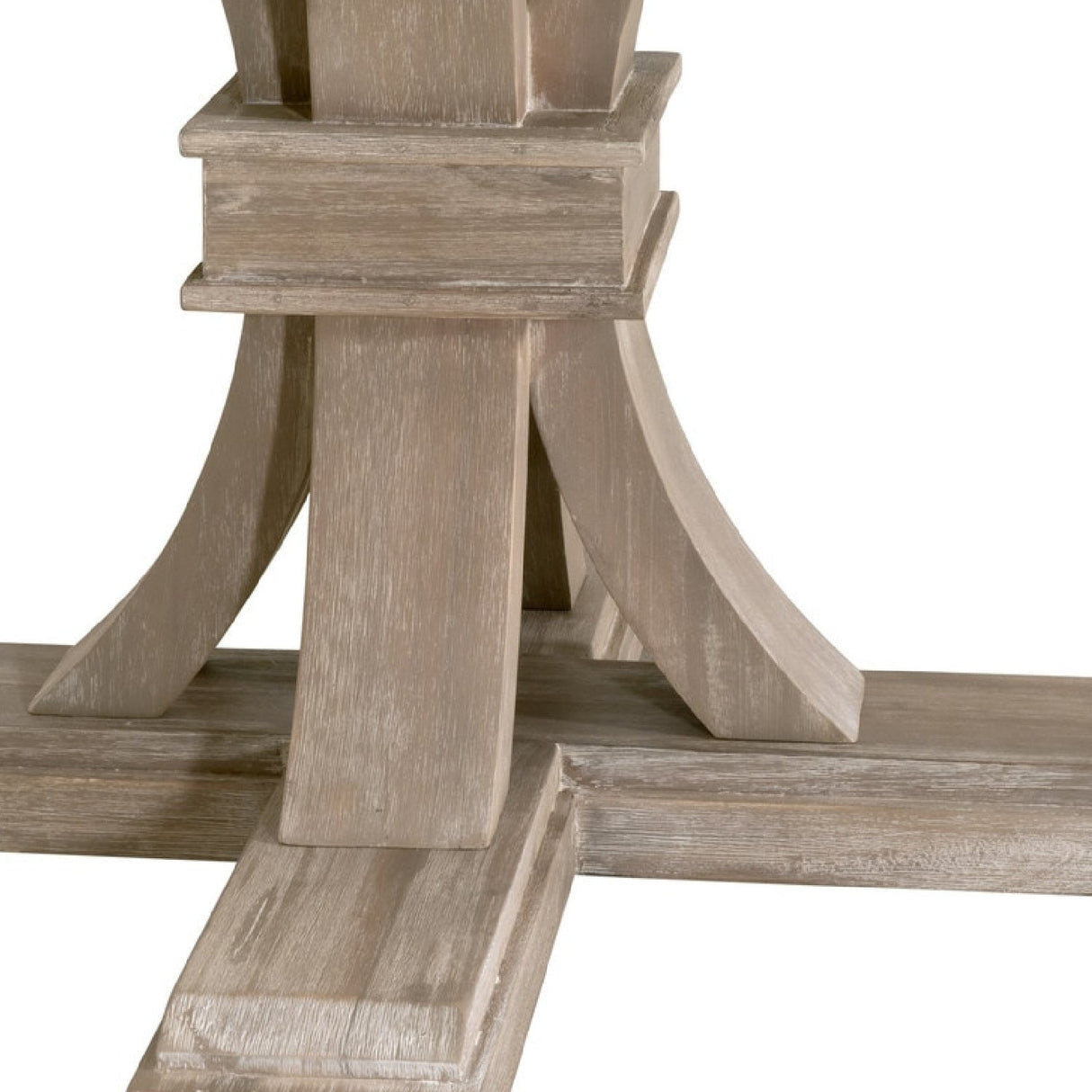 Modern European furniture - Gray Acacia Round Extendable Dining Table - www.oroa.com