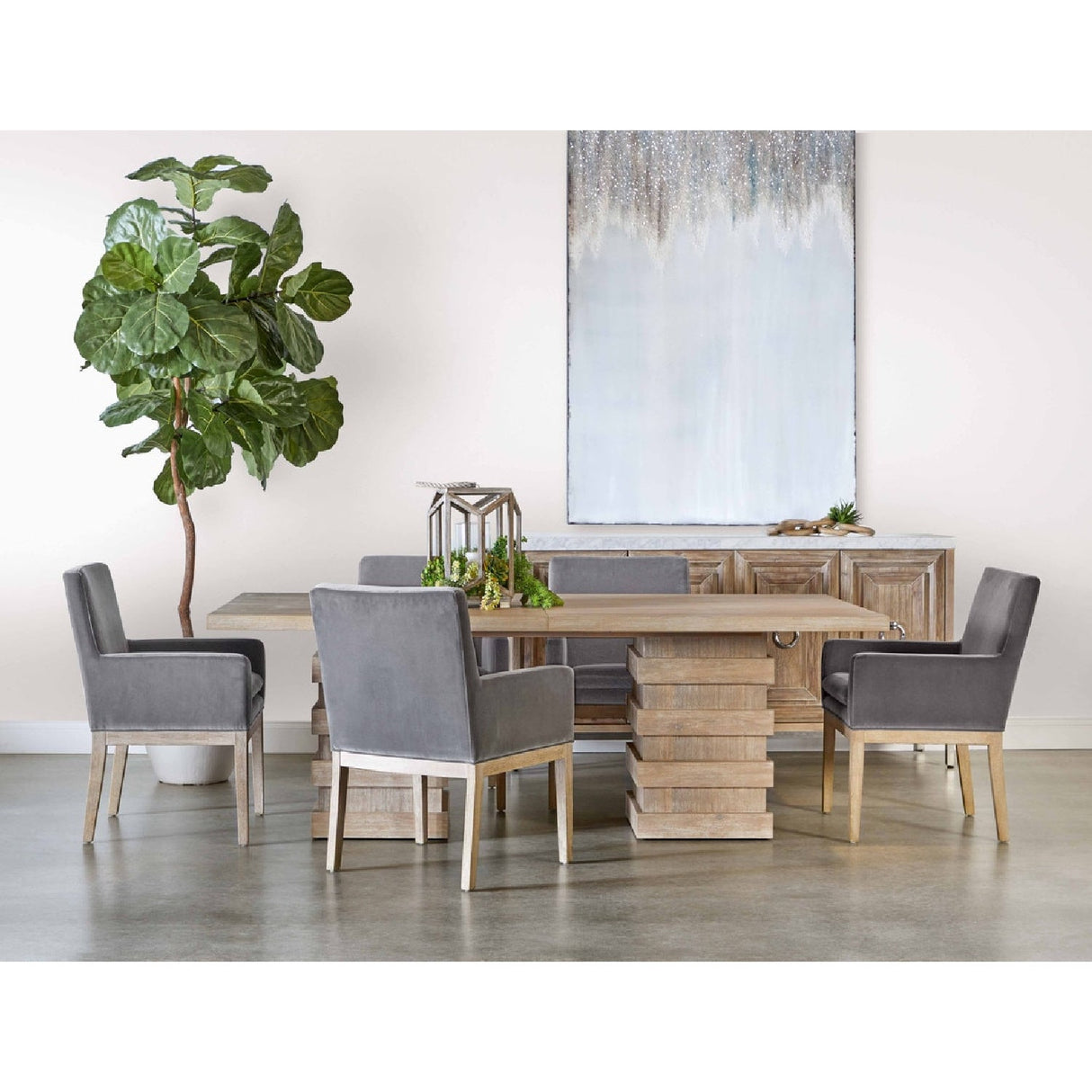 Modern European furniture - Extendable Acacia Dining Table - www.oroa.com