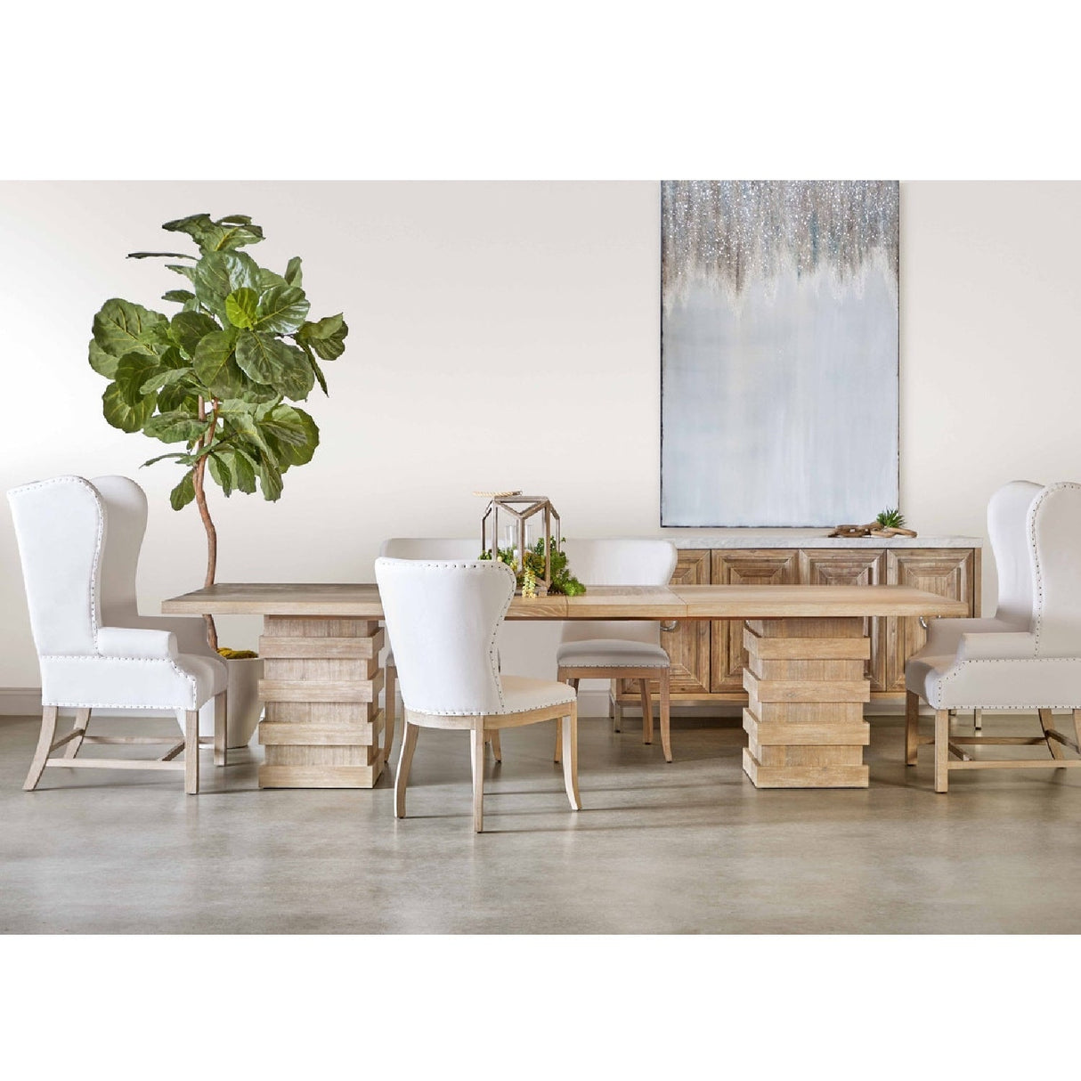 Modern European furniture - Extendable Acacia Dining Table - www.oroa.com