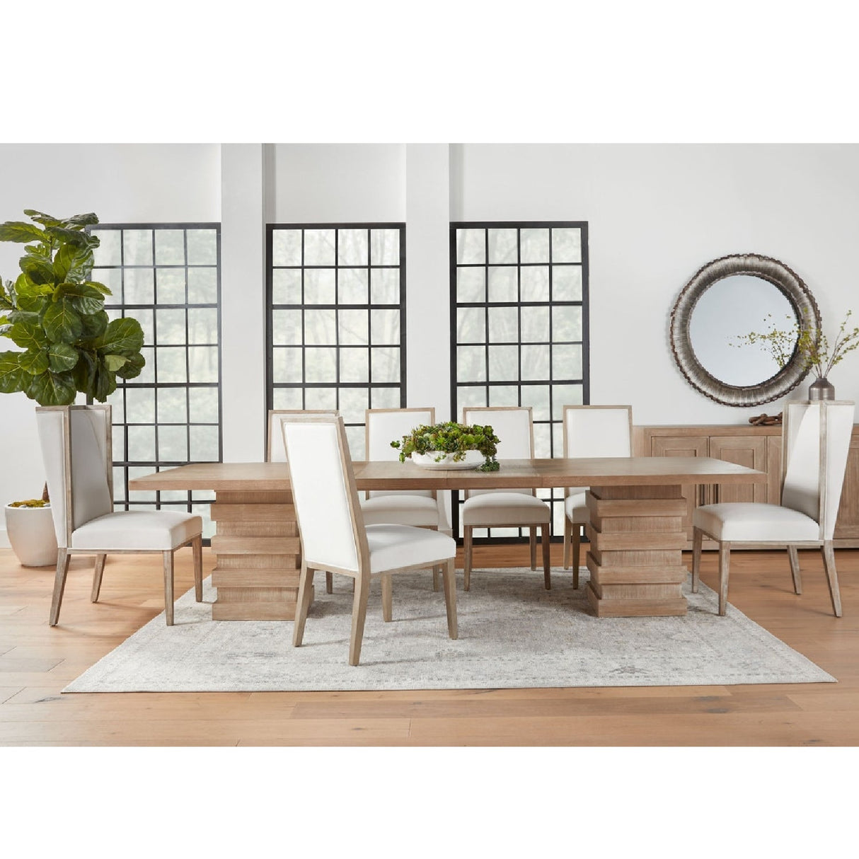 Modern European furniture - Extendable Acacia Dining Table - www.oroa.com