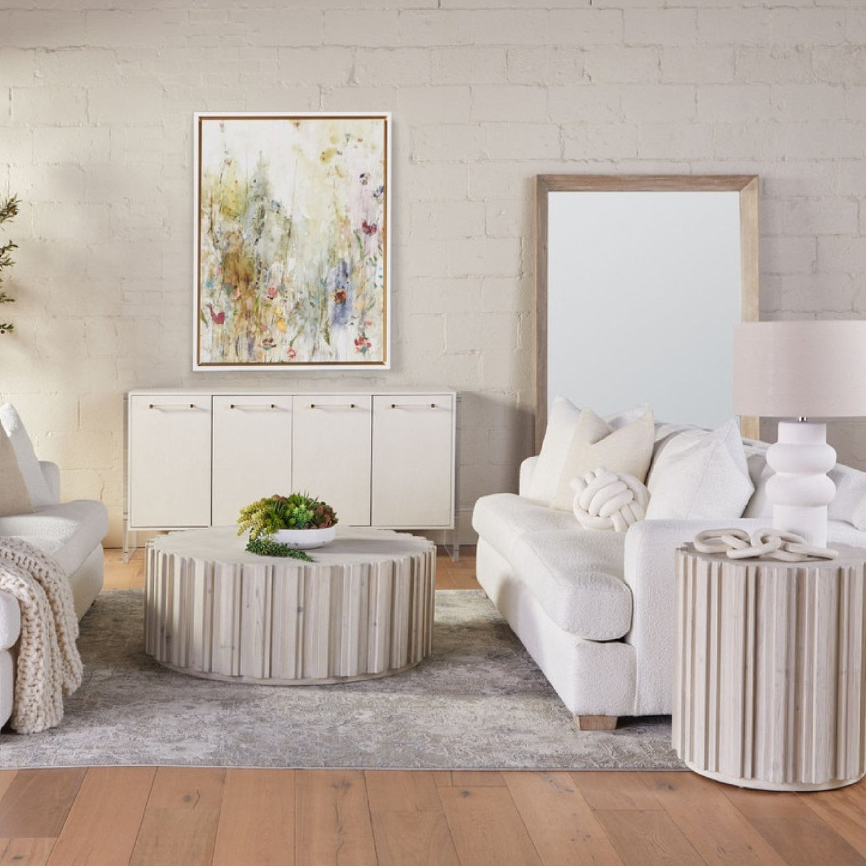 Modern European furniture - Gray Acacia Mirror - www.oroa.com