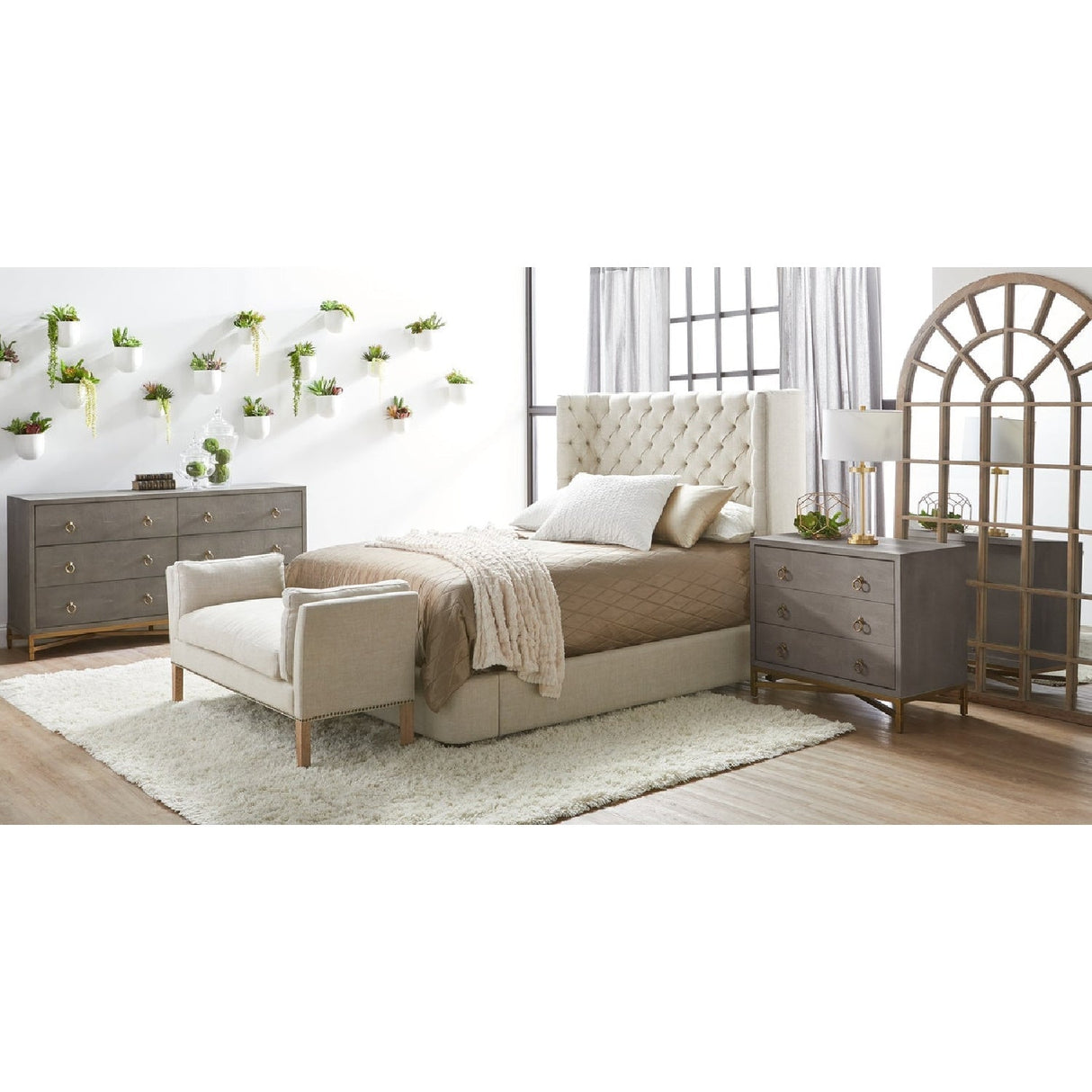 Shagreen Drawer Nightstand | Living Essentials Strand – alternate view 38