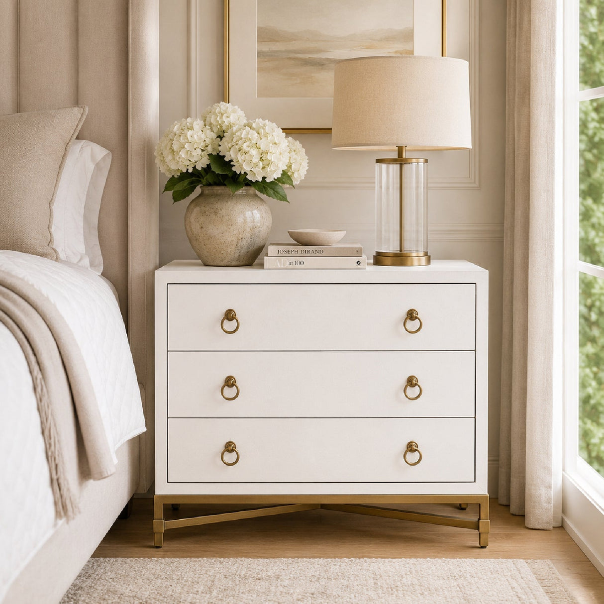 Shagreen Drawer Nightstand | Living Essentials Strand – alternate view 20