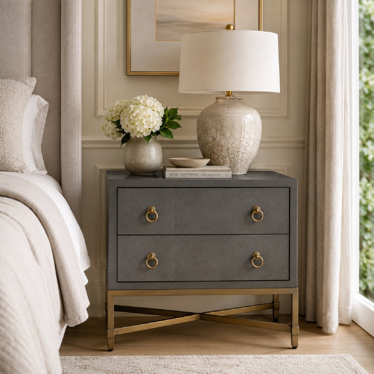 Shagreen Drawer Nightstand | Living Essentials Strand – alternate view 17