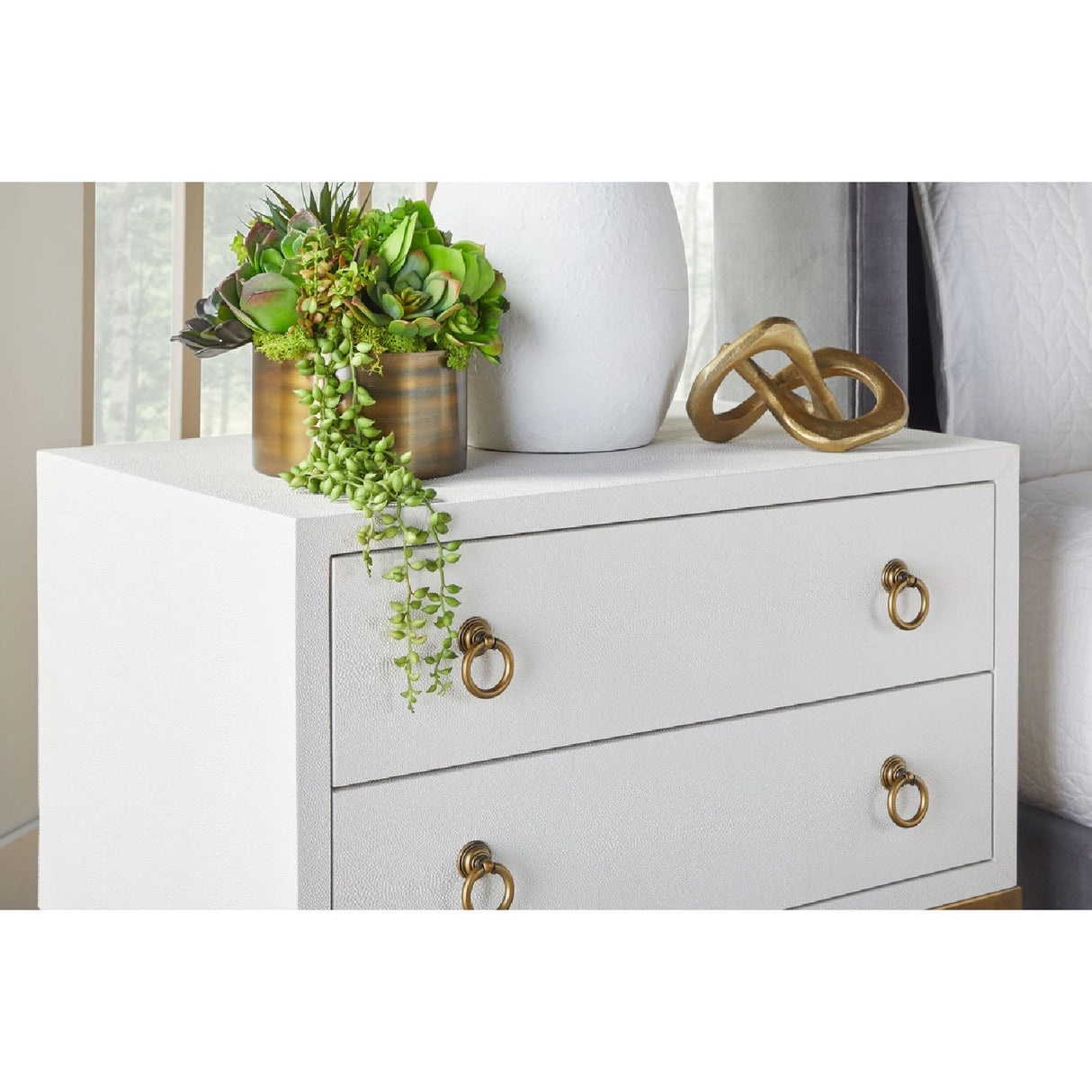 Shagreen Drawer Nightstand | Living Essentials Strand – alternate view 12