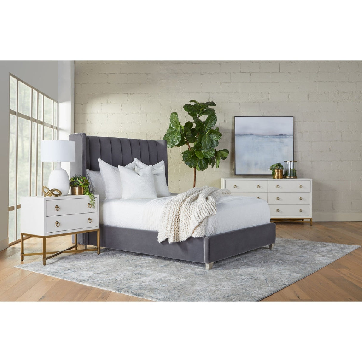 Shagreen Drawer Nightstand | Living Essentials Strand – alternate view 13