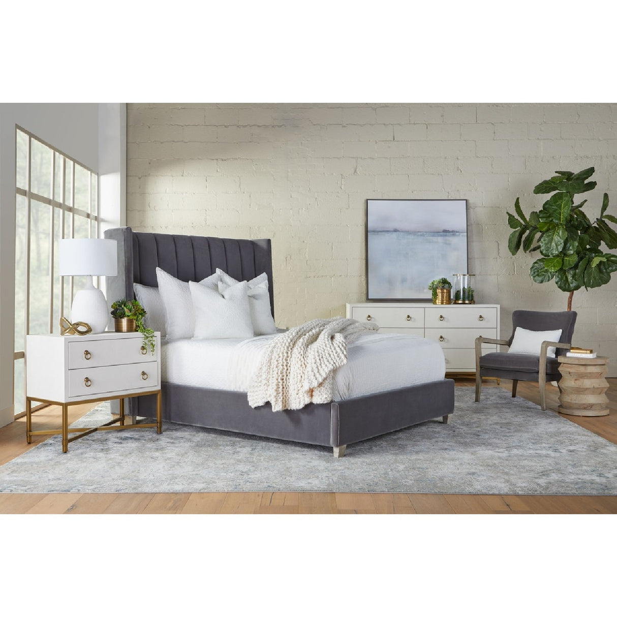 Shagreen Drawer Nightstand | Living Essentials Strand – alternate view 14
